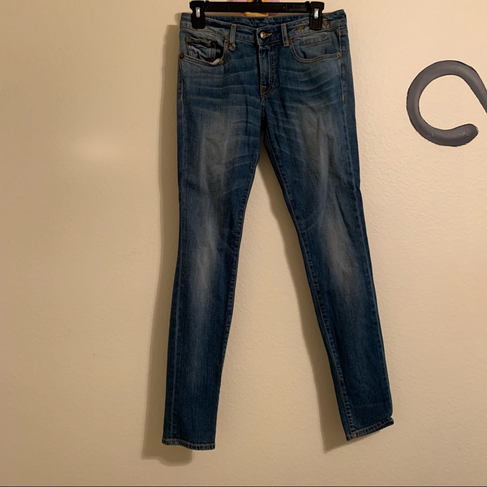 R13 Blue Skinny Jeans size 28.